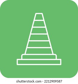 Traffic Cone vector icon. Can be used for printing, mobile and web applications.