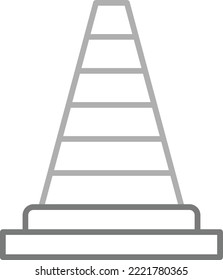 Traffic Cone vector icon. Can be used for printing, mobile and web applications.