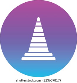 Traffic Cone vector icon. Can be used for printing, mobile and web applications.