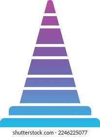 Traffic Cone vector icon. Can be used for printing, mobile and web applications.