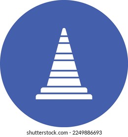 Icono de vector de cono de tráfico. Se puede usar para imprimir, móviles y aplicaciones web.
