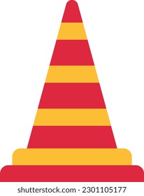 Traffic Cone vector icon. Can be used for printing, mobile and web applications.