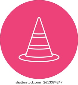 Traffic Cone vector icon. Can be used for printing, mobile and web applications.