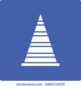Traffic Cone vector icon. Can be used for printing, mobile and web applications.