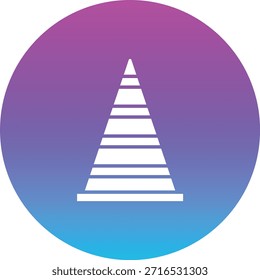 Icono de Vector de cono de tráfico. Se puede utilizar para aplicaciones de impresión, móviles y de Web.