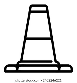 Traffic cone Vector Icon, Lineal style icon, from Work in Progress icons collection, isolated on white Background