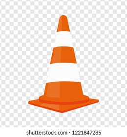 Traffic cone. Vector illustration.