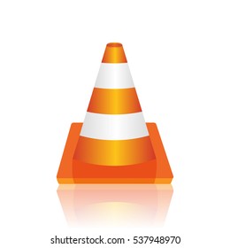 Traffic cone vector illustration