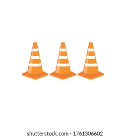 traffic cone vector illustration design template