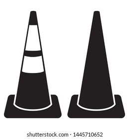 Traffic Cone Vector Illustration Icon