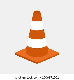 traffic cone. vector illustration . icon