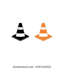 Traffic cone vector isometric illustration, con icon sets vector on white background.