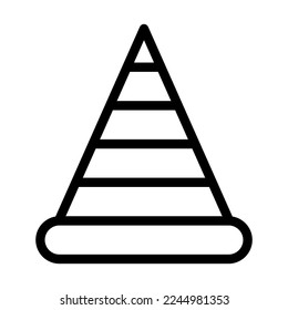 Diseño de iconos de línea de vector de tráfico