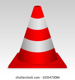 Traffic Cone. Vector sign