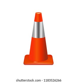 Traffic Cone. Vector sign.