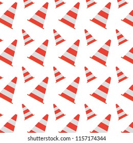 traffic cone warning attention background