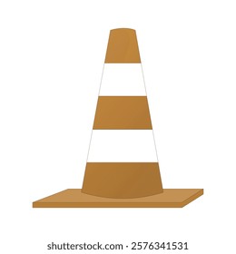 traffic cone in white background 