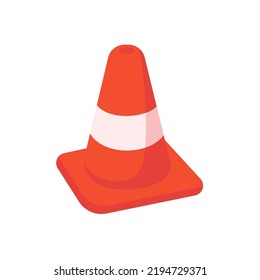 Traffic cones. Barrier cones divide the protective zone.