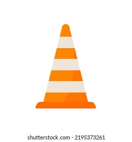 Traffic cones. Barrier cones divide the protective zone.