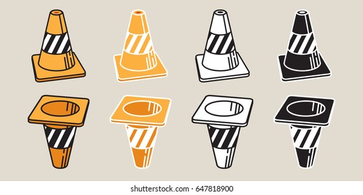 Traffic Cones icon Vector illustration