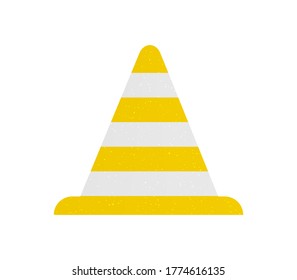 Traffic cones simple stock vector icon