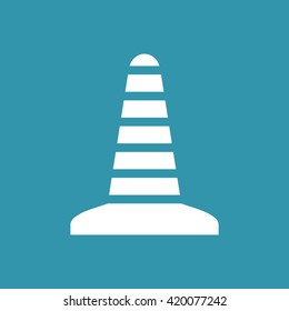 Traffic or Construction Cone Icon. Eps-10.