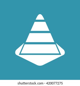 Traffic or Construction Cone Icon. Eps-10.