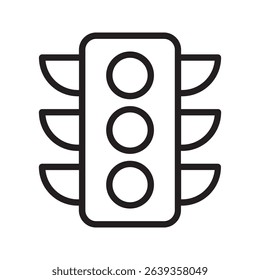 Traffic control lights. Traffic control light icon. Illustration of a traffic light. Road Traffic Light. 