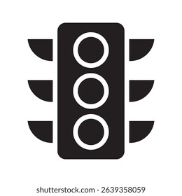 Traffic control lights. Traffic control light icon. Illustration of a traffic light. Road Traffic Light. 