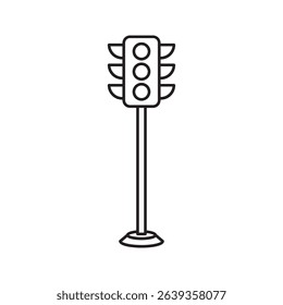 Traffic control lights. Traffic control light icon. Illustration of a traffic light. Road Traffic Light. 
