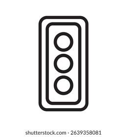 Traffic control lights. Traffic control light icon. Illustration of a traffic light. Road Traffic Light. 