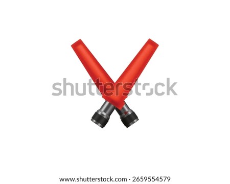 traffic control stick icon 3d illustration render