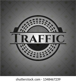 Traffic dark icon or emblem