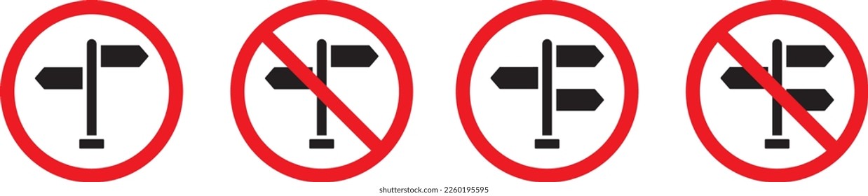Traffic direction board icon. Signpost icon. Direction icon, vector illustration