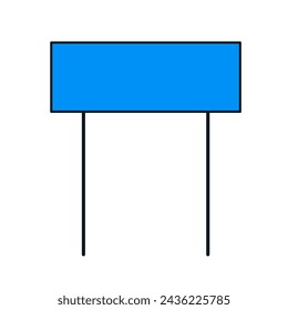 Verkehrsrichtung Brett-Symbol Vektor-Zeichen