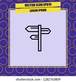 traffic direction icon vector