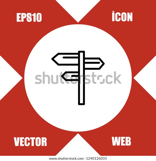 traffic direction icon\
vector
