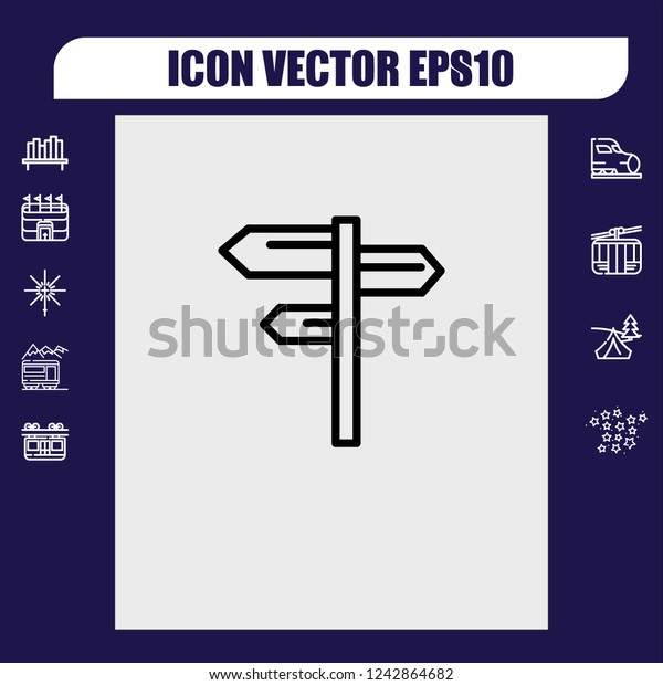 traffic direction icon\
vector