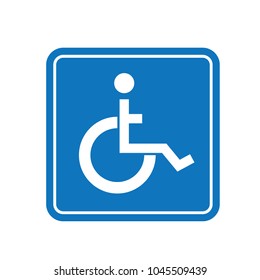 traffic disability icon vector