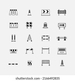 Equipo de tráfico Conjunto de iconos varios