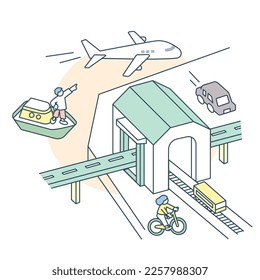 Traffic and Everyday Life. Various modes of transportation