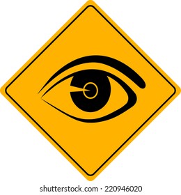 traffic eye sign