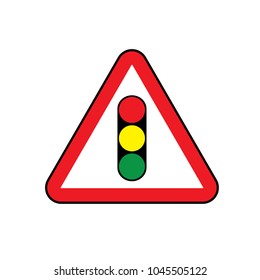 traffic flat icon vector