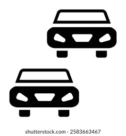 Traffic Glyph Icon Vector Design