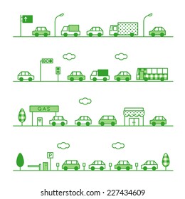 traffic green color