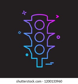 Traffic icon design vector