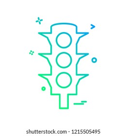 Traffic icon design vector