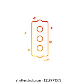 Traffic icon design vector