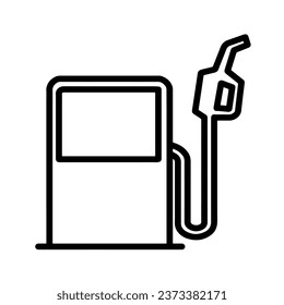 Traffic Icon (Gas Station), True Black Icon