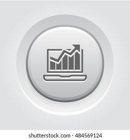 Traffic Icon. Grey Button Design.